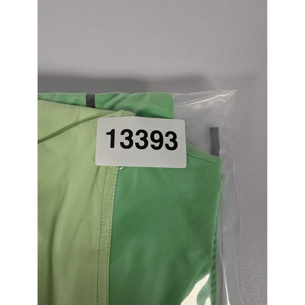 Title Nine Skort Womens Large Green Colorblock Athletic Activewear Pockets Lined